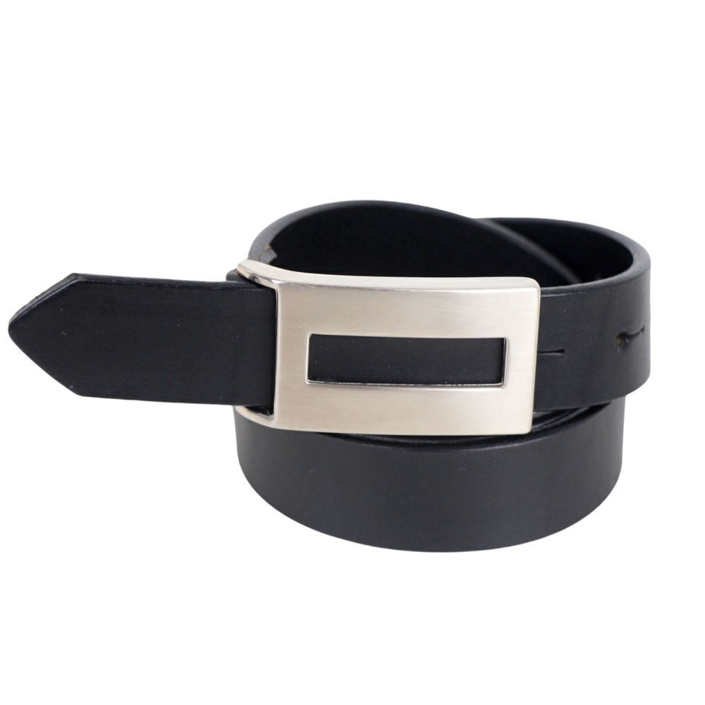 Buffalo BLACK GENUINE LEATHER 1 1/8"Wd CASUAL DRESS MEN'S BELT Size 30 (M43